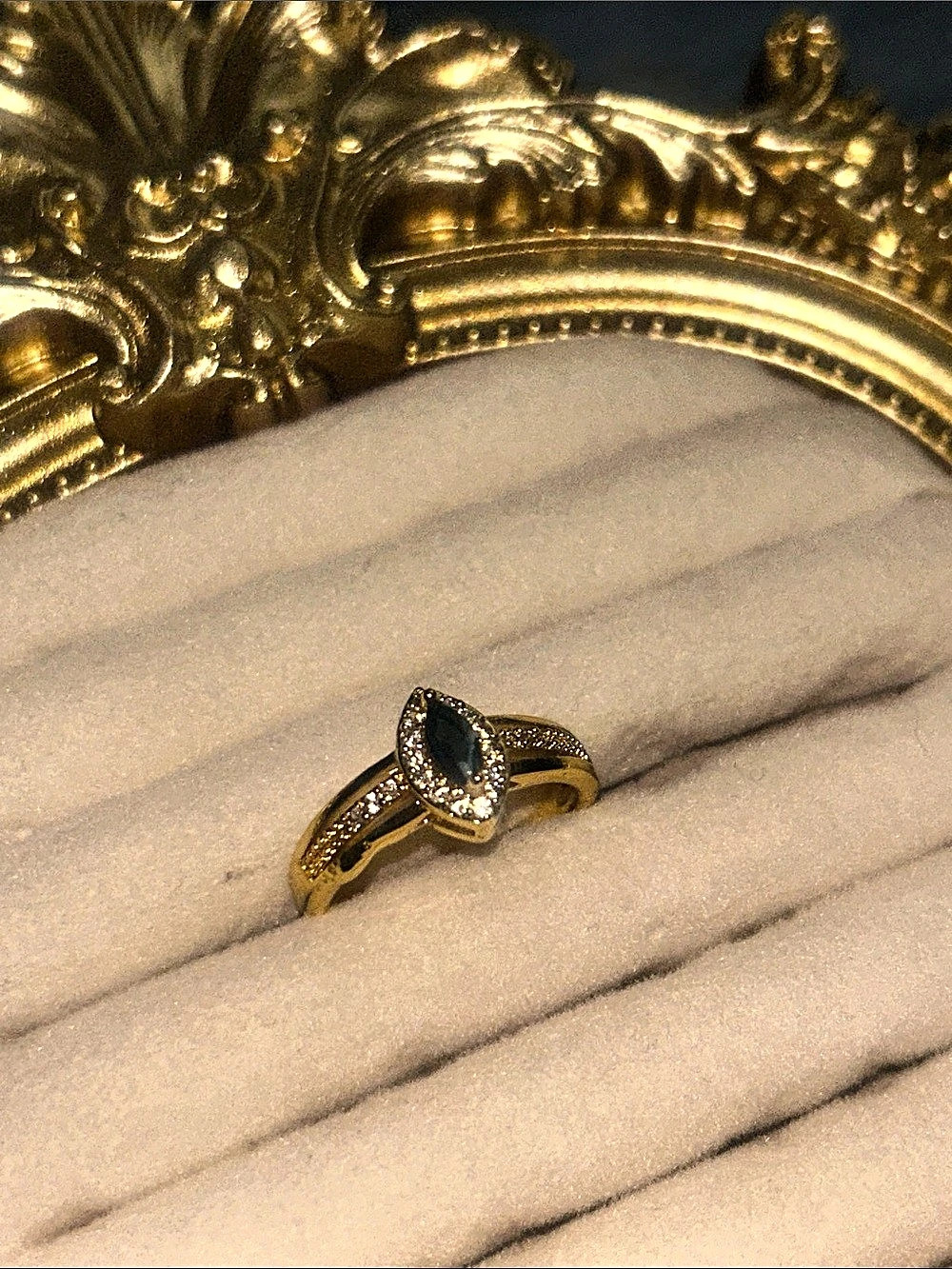 Gold-Tone Statement Ring Like New